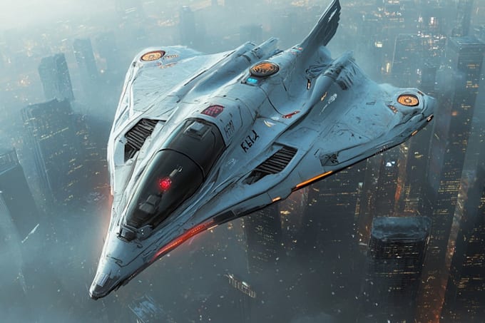 sci fi art and spaceship design