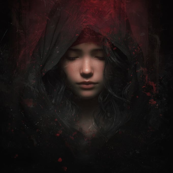 draw dark art illustration