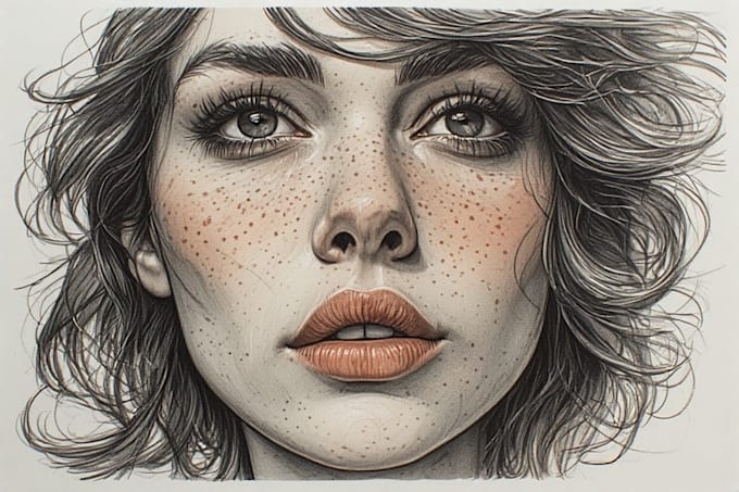 create a a wsj style hedcut portrait and cartoon portrait