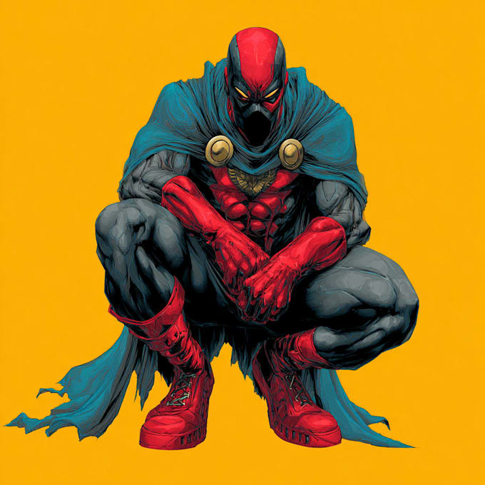 superhero character for comics