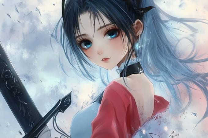 draw a anime character models, vrchat avatar