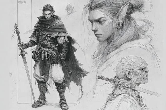 create fantasy character design