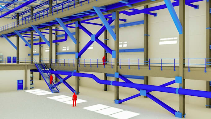 do 2d factory layout 3d space planning industry warehouse workshop store design