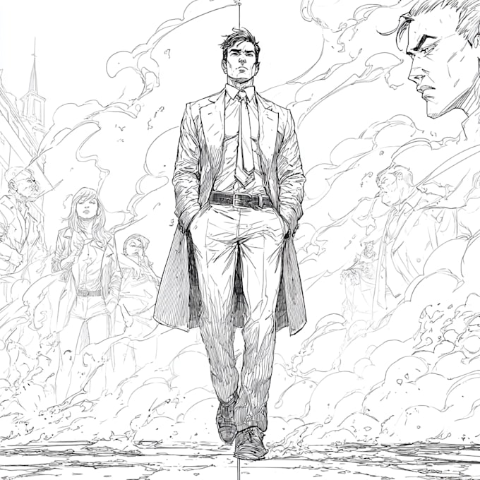 create comic book art comic book page art