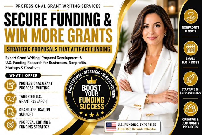 help you secure funding with professional grant writing services