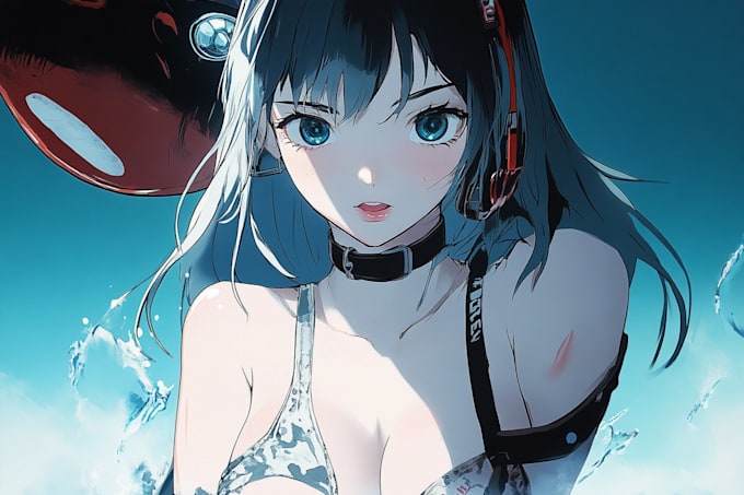 an anime or comic character