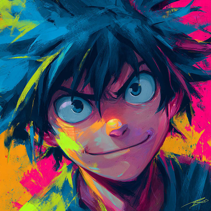 design original anime character art