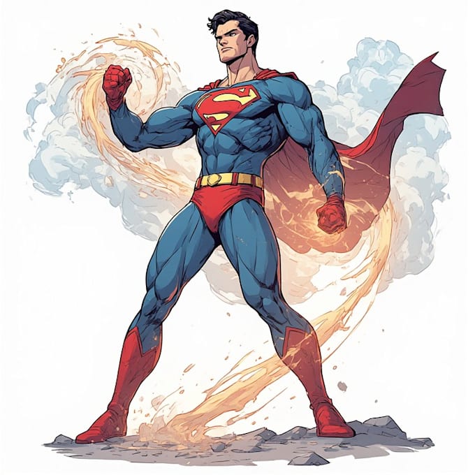 superhero character for comics