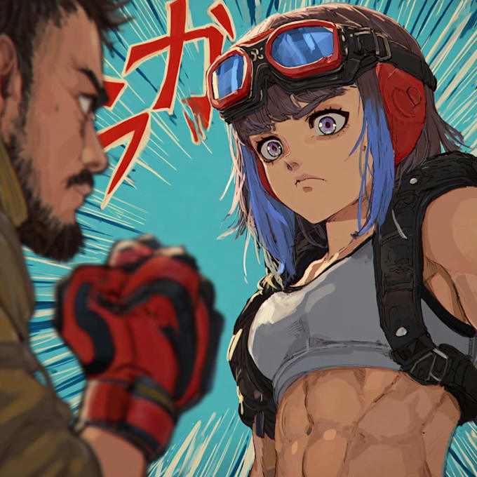 make a anime character art