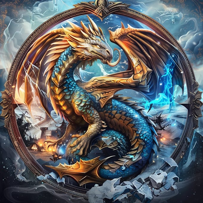 a custom fantasy logo