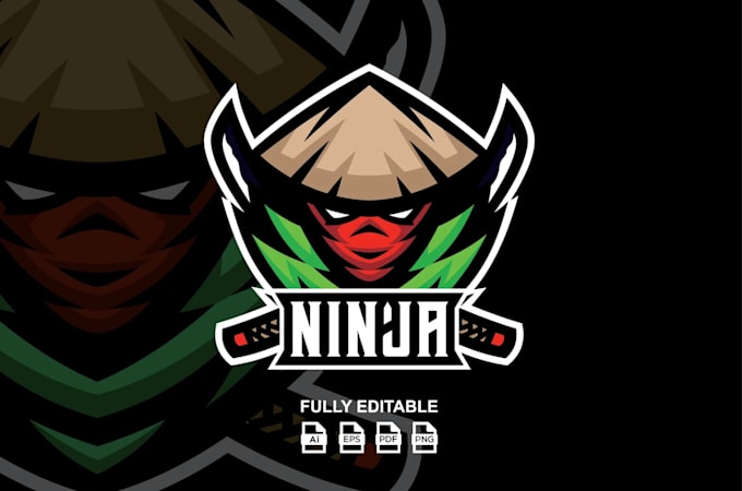 design creative high quality graceful ninja logo