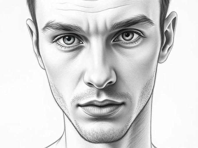draw gorgeous with pencil and charcoal portrait for you