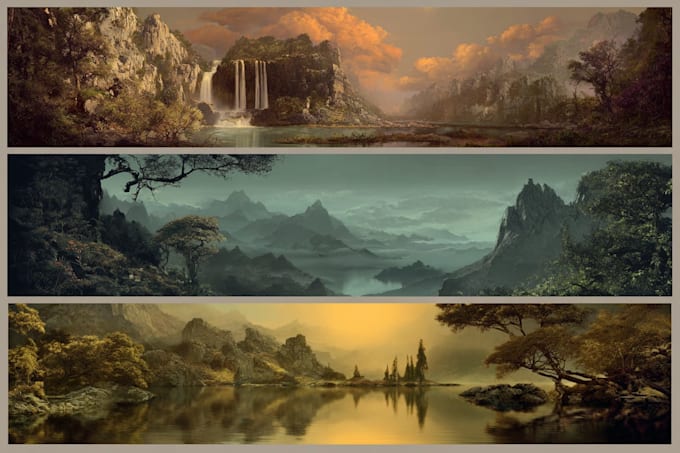 create fantasy environment concept art