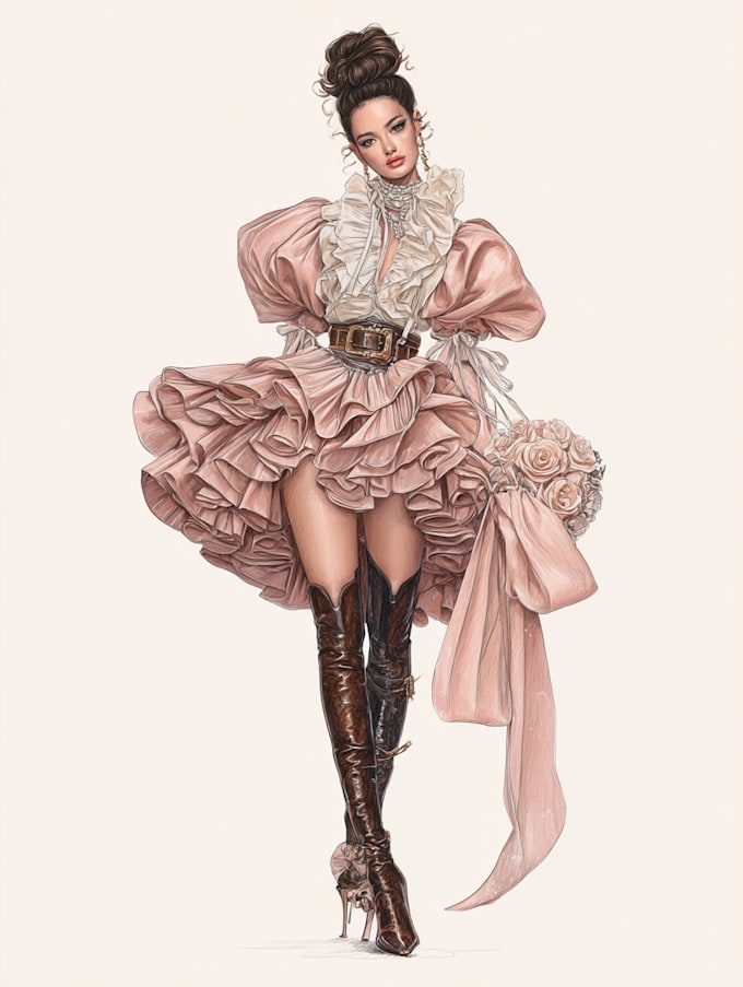 make a fashion illustration