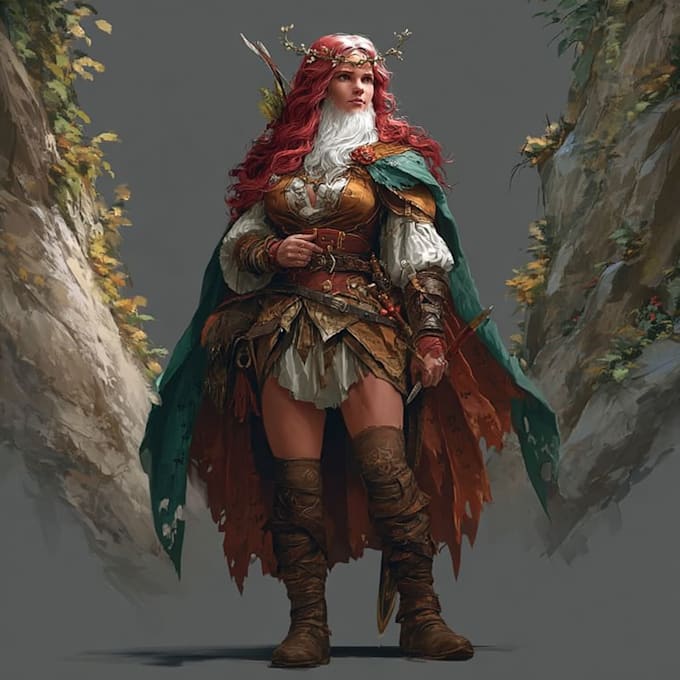fantasy character and dnd character