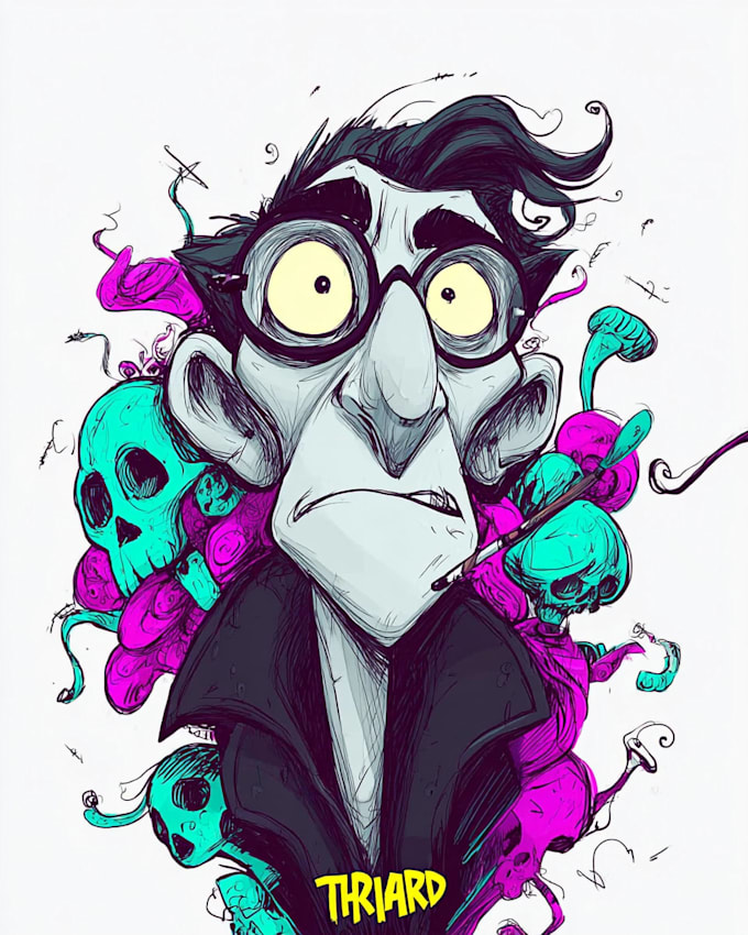 create custom doodles character style collection