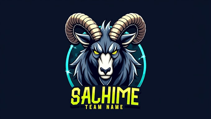 design outstanding goat head mascot logo with express delivery