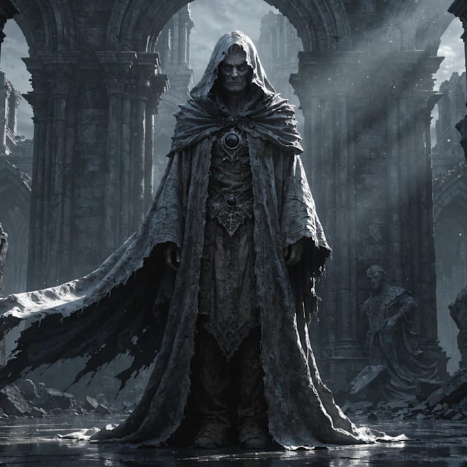 fantasy dnd character illustration