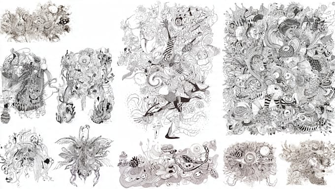 create clean and unique doodle art designs