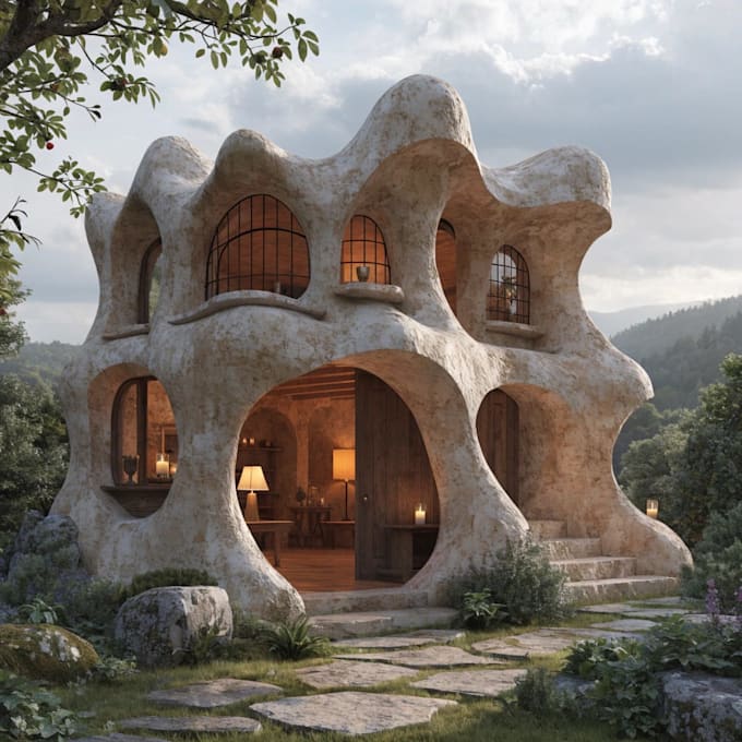 3d house exterior design,interior design,and 3d rendering