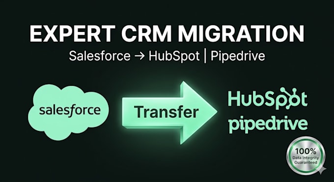 migrate your CRM data from salesforce to hubspot or pipedrive