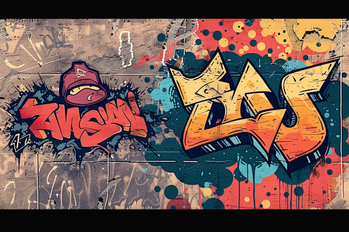 create handmade graffiti for your logo or your word