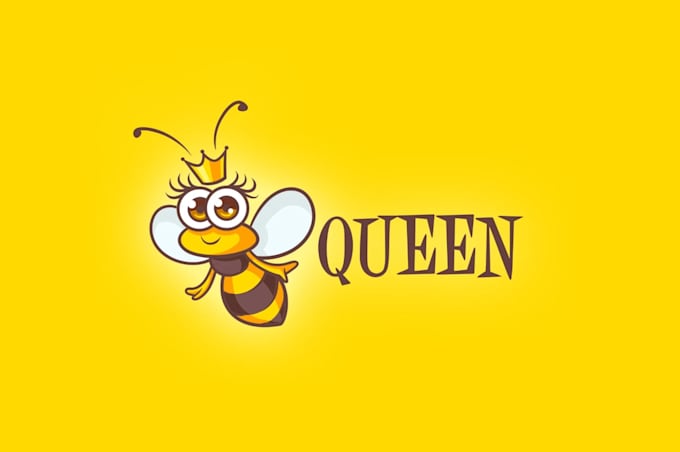 design amazing creative digital queen logo