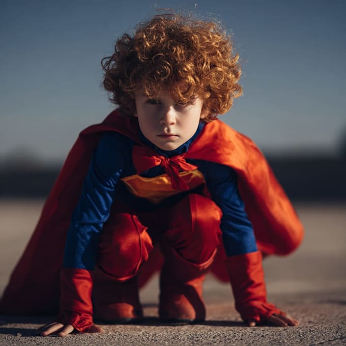 draw superhero full body illustration