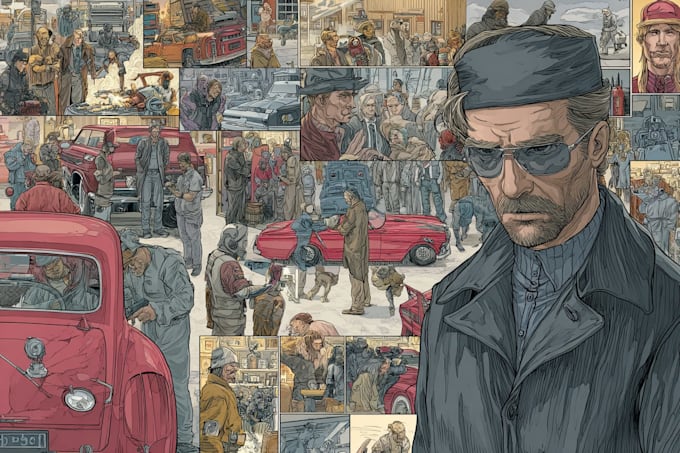 comic book illustration with comic book illustrator