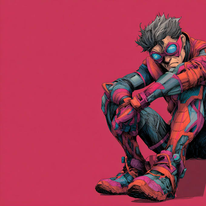 superhero character for comics