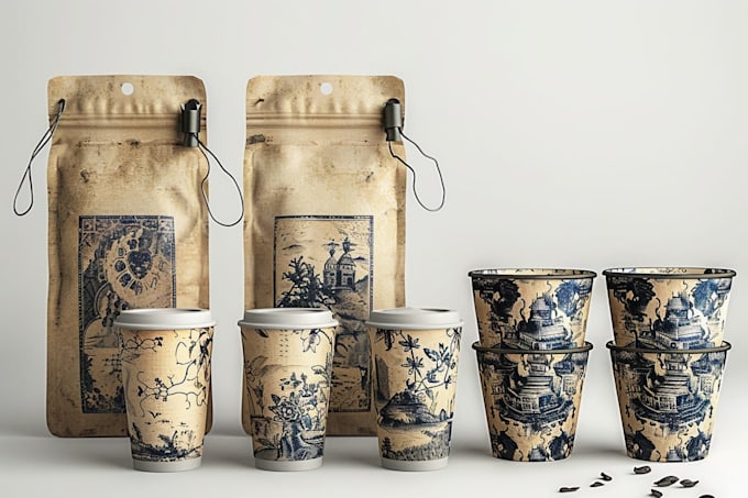 design cups, pouches, bags, boxes