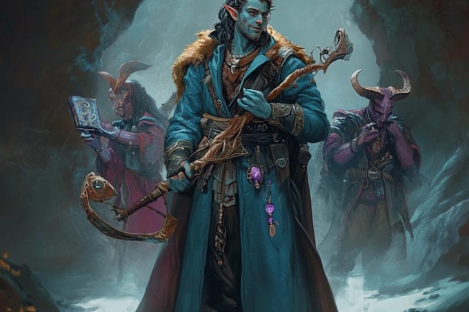 paint elegant fantasy character illustration