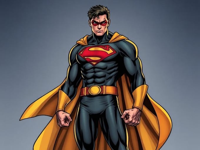 superhero character for comics