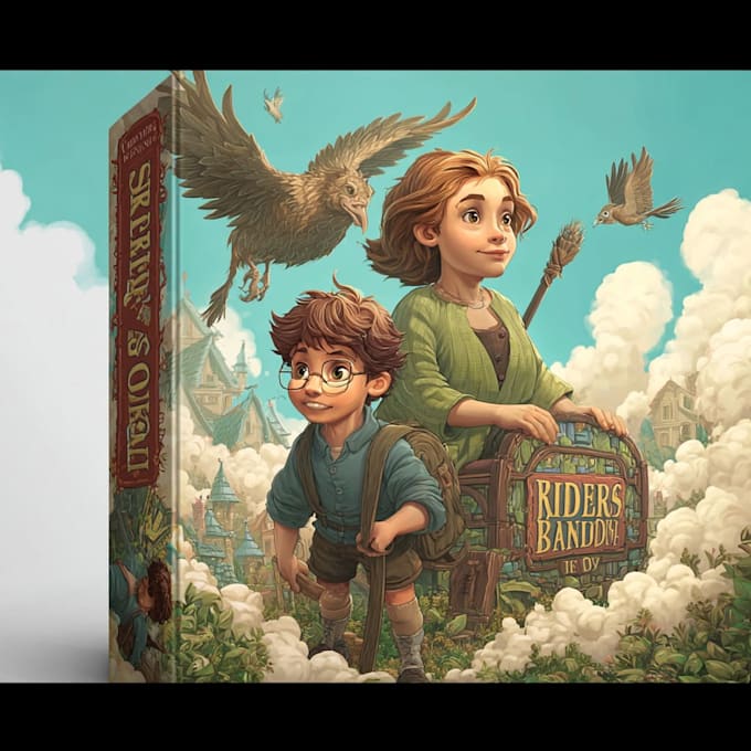 create emotional children book cover