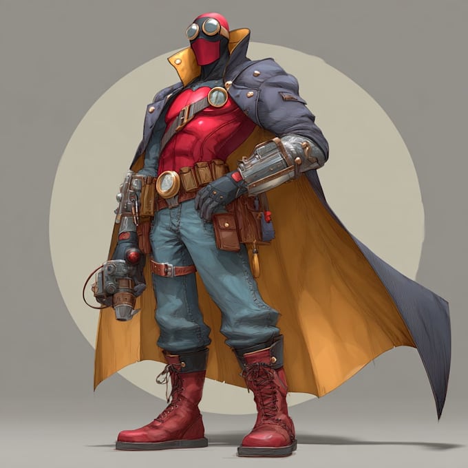 create superhero cartoon character for you
