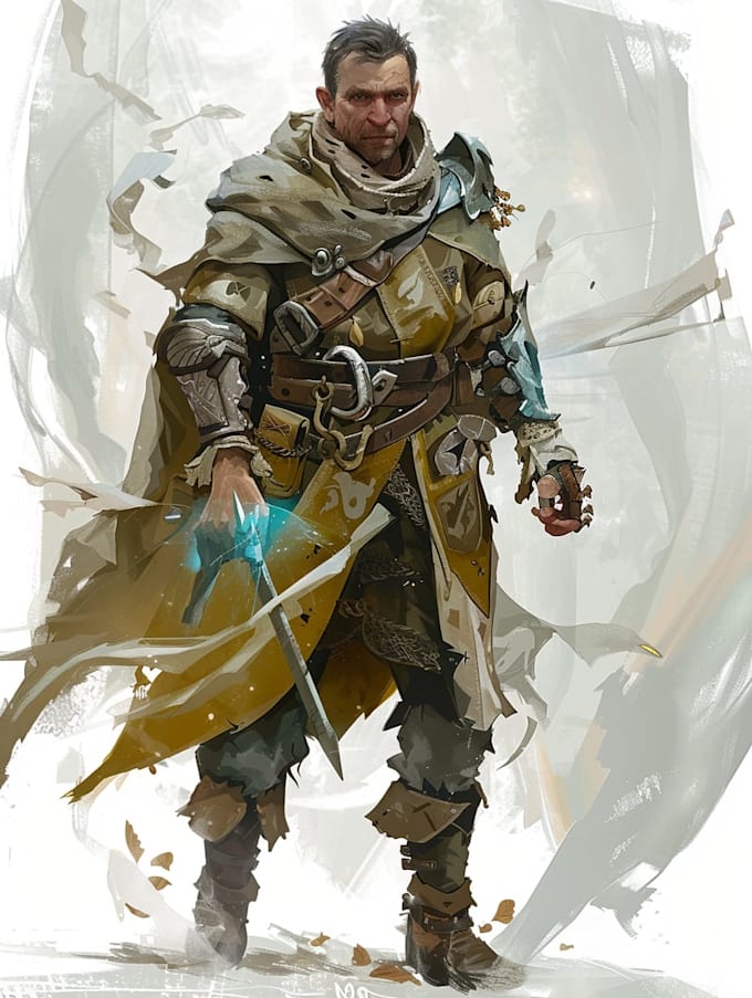 create fantasy dnd character or dnd character design