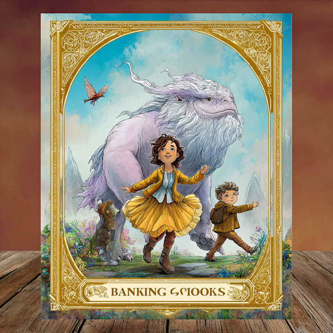 create minimal children book cover for learning
