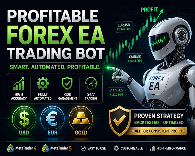 deliver profitable forex ea bot, forex trading bot, forex trading robot gold ea