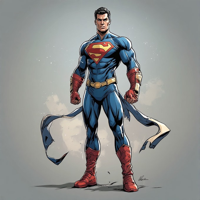 desing a superhero character art