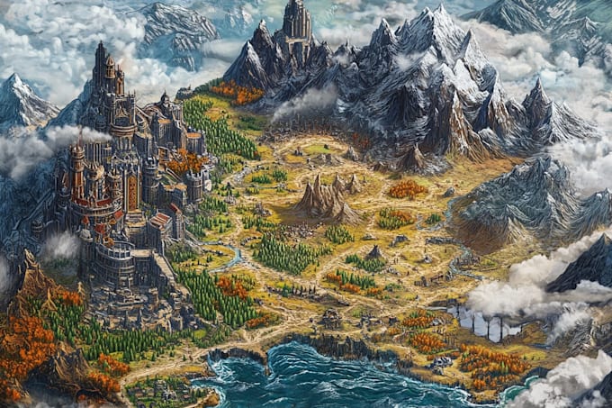 do fantasy map design