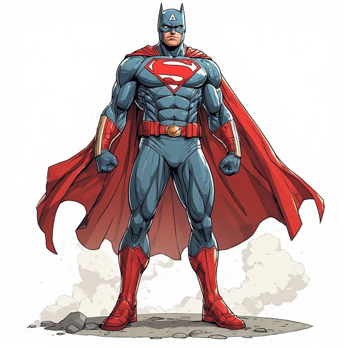 superhero character for art