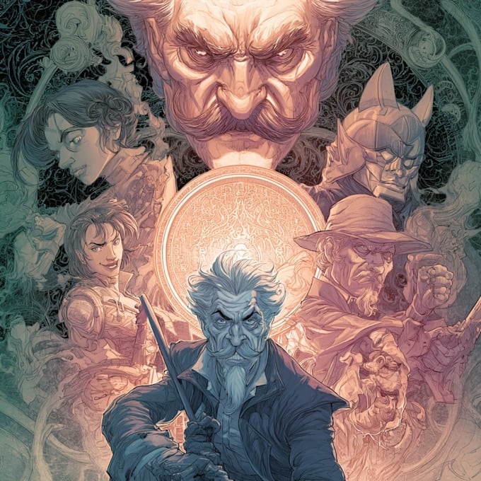design a cover art or comic cover art