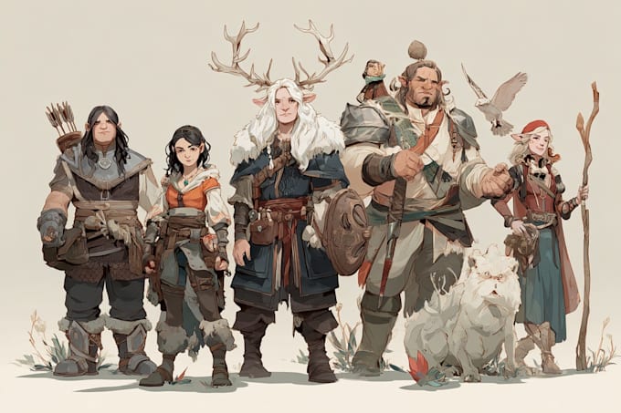 dnd character art and dnd character art