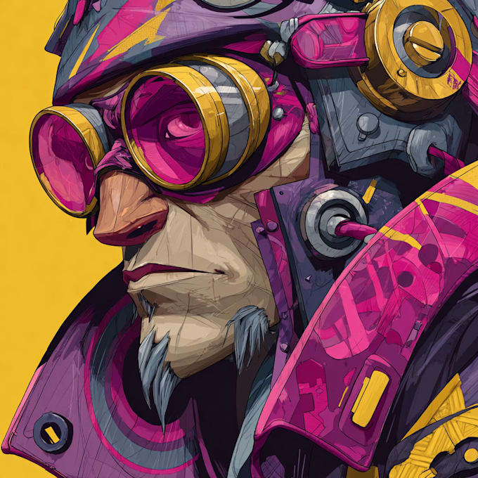 sci fi character illustration or sci fi character