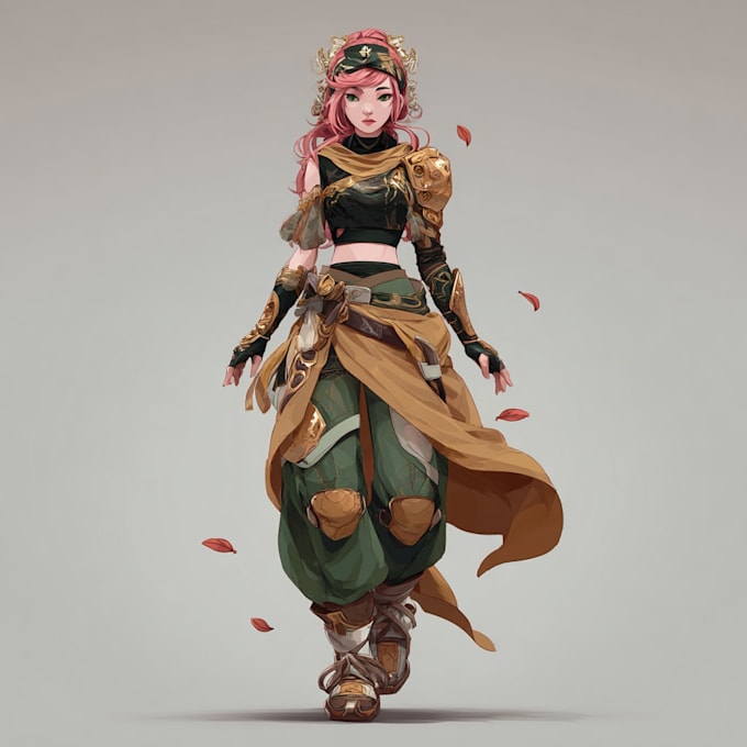 create anime illustration with cinematic lighting