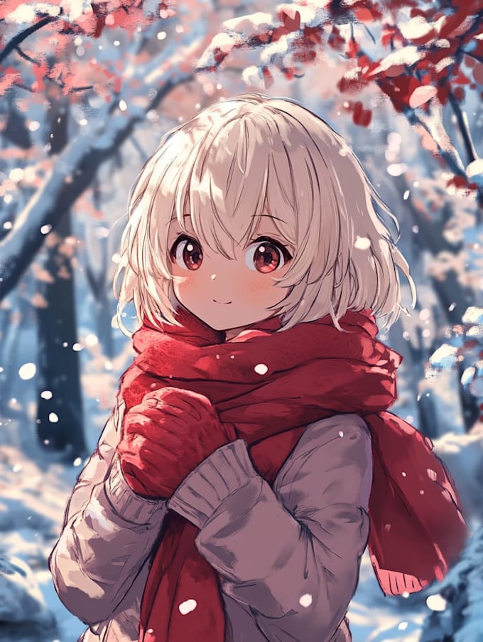 an anime or comic character