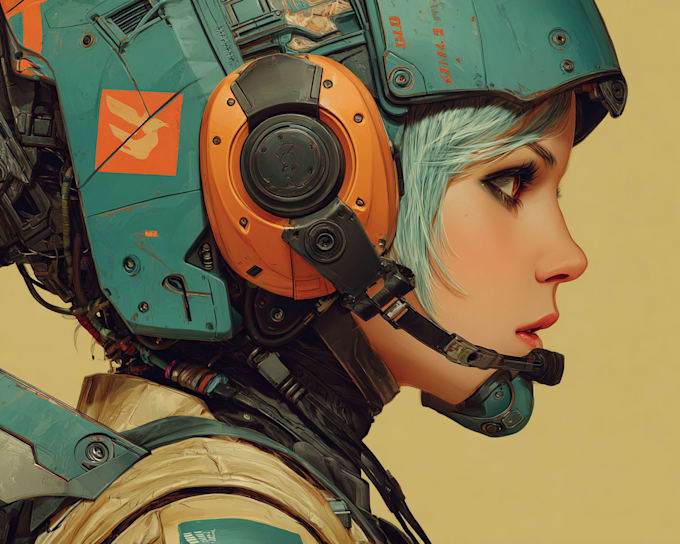 design unique sci fi characters and cyberpunk artwork