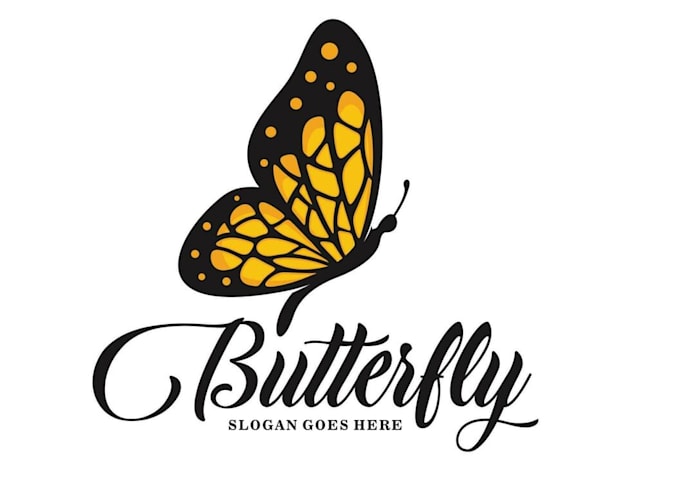 create a beautiful butterfly logo design