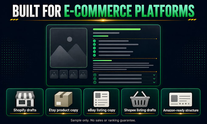 write SEO ecommerce product descriptions for shopify stores