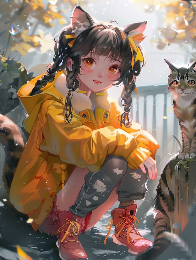 any character in anime style